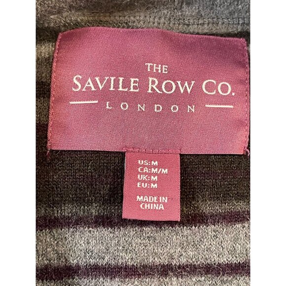 Savile Row Co Women's Wool Blend Striped Shawl/Cardigan SIZE-MEDIUM - Picture 3 of 7